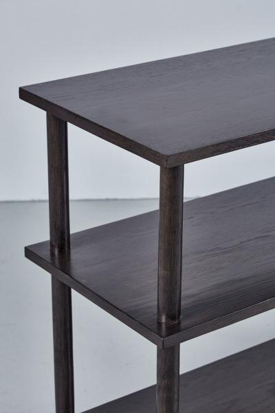 DOWEL CONSOLE IN DARK GREY FINISH