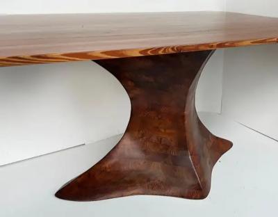 Dade County Pine Sculptural Studio Dining Table Ray Pirello Woodworking