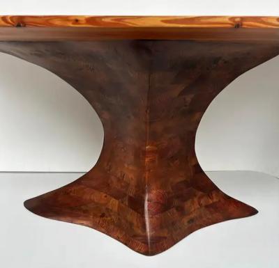 Dade County Pine Sculptural Studio Dining Table Ray Pirello Woodworking