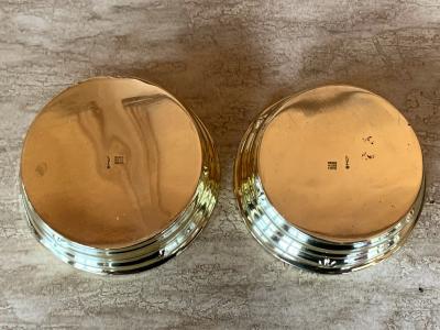 Dagobert Peche Pair of Wiener Werkstatte Brass Bowls by Dagobert Peche
