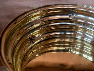 Dagobert Peche Pair of Wiener Werkstatte Brass Bowls by Dagobert Peche