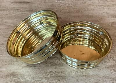 Dagobert Peche Pair of Wiener Werkstatte Brass Bowls by Dagobert Peche