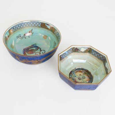 Daisy Makeig Jones 2 WEDGWOOD FAIRYLAND LUSTRE BOWLS DESIGNED BY DAISY MAKEIG JONES