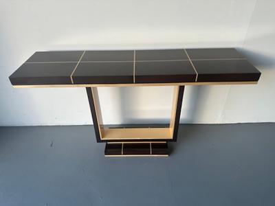 Dakota Jackson American Modern Dark Mahogany and Birch Console Table Dakota Jackson