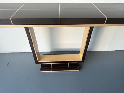 Dakota Jackson American Modern Dark Mahogany and Birch Console Table Dakota Jackson
