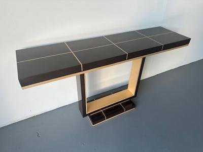 Dakota Jackson American Modern Dark Mahogany and Birch Console Table Dakota Jackson