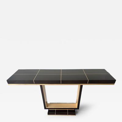 Dakota Jackson American Modern Dark Mahogany and Birch Console Table Dakota Jackson