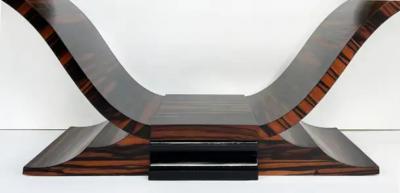 Dakota Jackson Dakota Jackson Macassar Ebony Dining Table Art Deco Style Newly Refinished