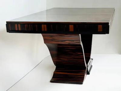 Dakota Jackson Dakota Jackson Macassar Ebony Dining Table Art Deco Style Newly Refinished