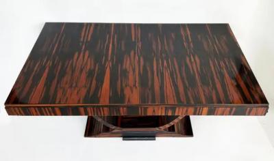 Dakota Jackson Dakota Jackson Macassar Ebony Dining Table Art Deco Style Newly Refinished