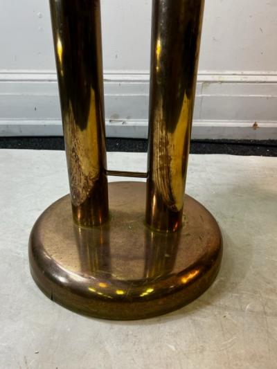 Dakota Jackson POST MODERN BRASS AND BLACK MARBLE TABLES