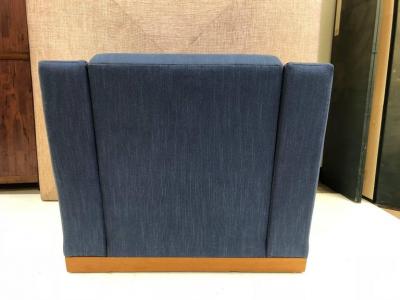 Dakota Jackson Pair of Dakota Jackson Lounge Chairs with Matching Ottoman