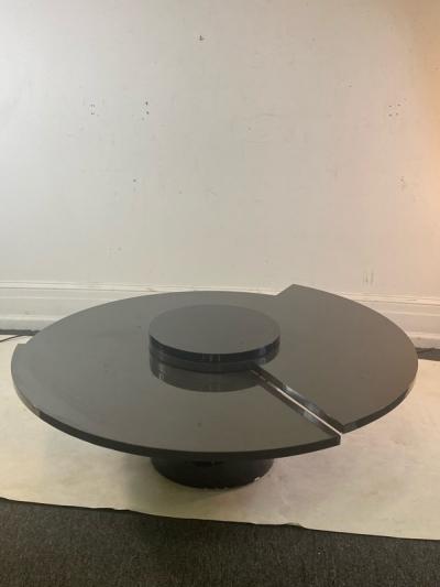 Dakota Jackson REVOLVING MODERN LACQUERED COFFEE TABLE