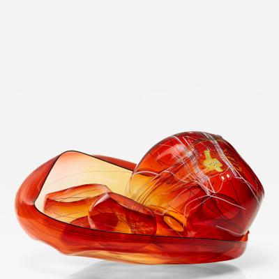 Dale Chihuly Garnet Flame Basket Set 2018