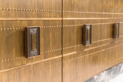 Damian Jones Damian Jones Brass and Marble Console USA