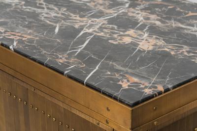 Damian Jones Damian Jones Brass and Marble Console USA