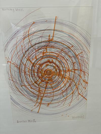 Damien Hirst Burning Wheel