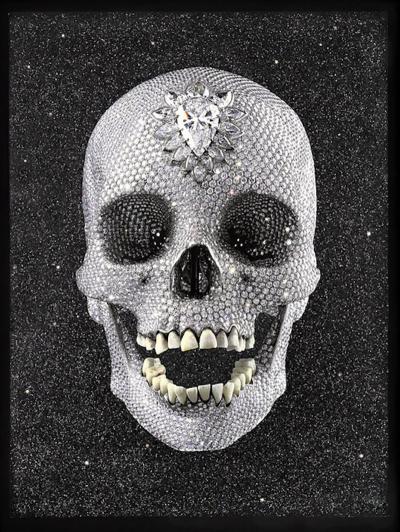 Damien Hirst For The Love Of God Enlightenment Skull with Diamond Dust