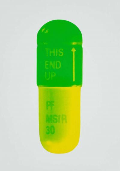 Damien Hirst The Cure mint blue apple green lemon yellow 