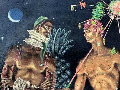 Dan Atkinson Muscular Gay Men Mardi Gras Daring Interracial Love Mid Century Gay Interest