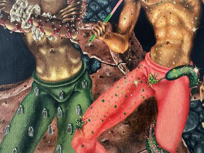 Dan Atkinson Muscular Gay Men Mardi Gras Daring Interracial Love Mid Century Gay Interest