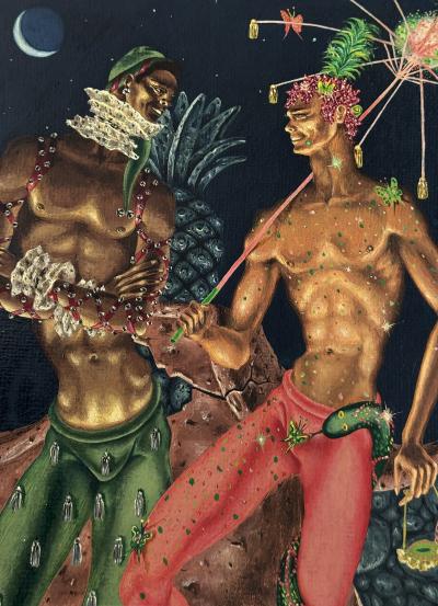 Dan Atkinson Muscular Gay Men Mardi Gras Daring Interracial Love Mid Century Gay Interest