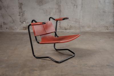 Dan Johnson DAN JOHNSON LEATHER SLING CHAIR