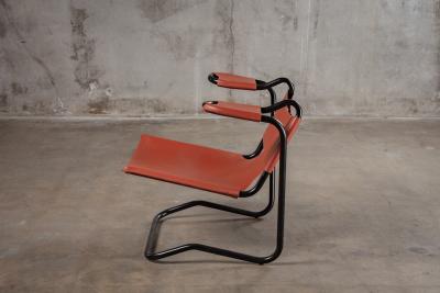Dan Johnson DAN JOHNSON LEATHER SLING CHAIR