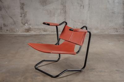 Dan Johnson DAN JOHNSON LEATHER SLING CHAIR