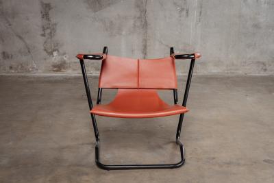 Dan Johnson DAN JOHNSON LEATHER SLING CHAIR