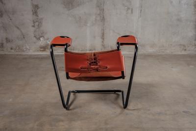 Dan Johnson DAN JOHNSON LEATHER SLING CHAIR