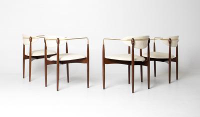 Dan Johnson Set of Four Dan Johnson Viscount Arm Chairs
