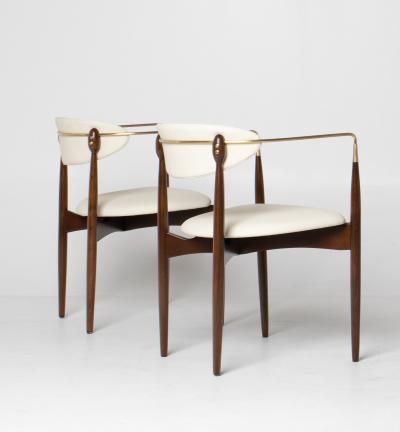 Dan Johnson Set of Four Dan Johnson Viscount Arm Chairs