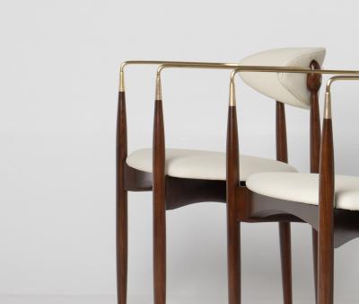 Dan Johnson Set of Four Dan Johnson Viscount Arm Chairs