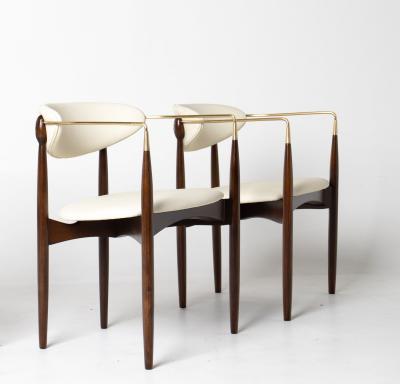 Dan Johnson Set of Four Dan Johnson Viscount Arm Chairs