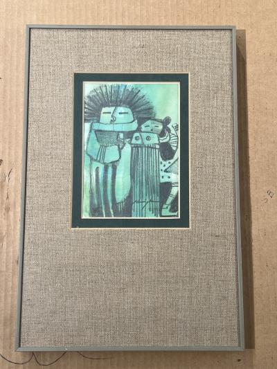 Dan Namingha Kachina Figures green