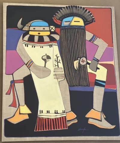Dan Namingha Two Kachinas