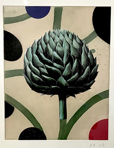 Dan Rizzie Artichoke with Vines 2012