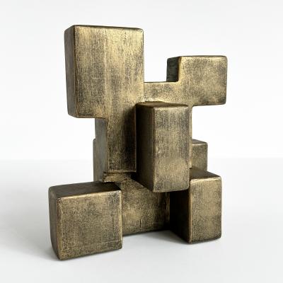 Dan Schneiger Composition 202 3 Cubist Abstract Sculpture by Dan Schneiger