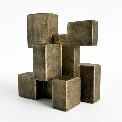 Dan Schneiger Composition 202 3 Cubist Abstract Sculpture by Dan Schneiger