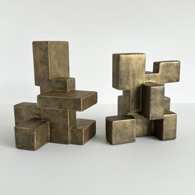 Dan Schneiger Composition 202 3 Cubist Abstract Sculpture by Dan Schneiger