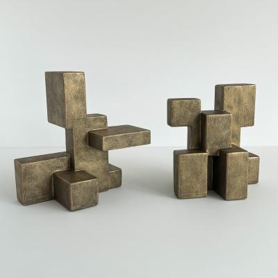Dan Schneiger Composition 202 3 Cubist Abstract Sculpture by Dan Schneiger