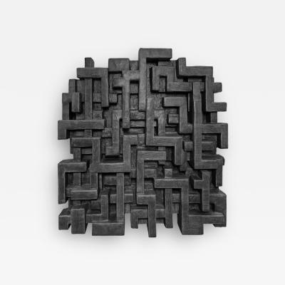 Dan Schneiger Garam Wall Sculpture in Charcoal Finish by Dan Schneiger