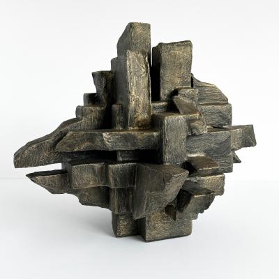 Dan Schneiger Interzone Brutalist Abstract Sculpture by Dan Schneiger