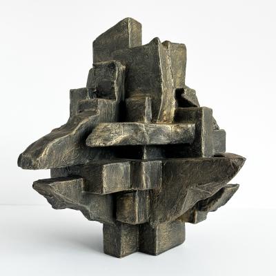 Dan Schneiger Interzone Brutalist Abstract Sculpture by Dan Schneiger