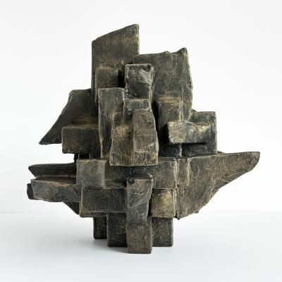 Dan Schneiger Interzone Brutalist Abstract Sculpture by Dan Schneiger