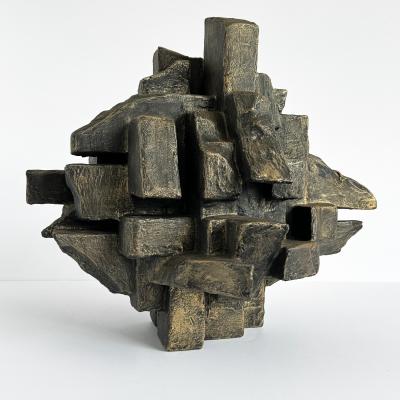Dan Schneiger Interzone Brutalist Abstract Sculpture by Dan Schneiger