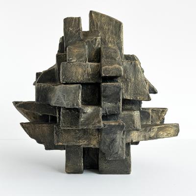 Dan Schneiger Interzone Brutalist Abstract Sculpture by Dan Schneiger