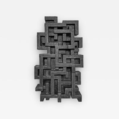 Dan Schneiger La Culebra Wall Sculpture in Graphite Finish by Dan Schneiger