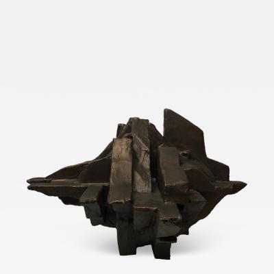 Dan Schneiger Ore Freestanding Table Sculpture in Bronze Finish by Dan Schneiger